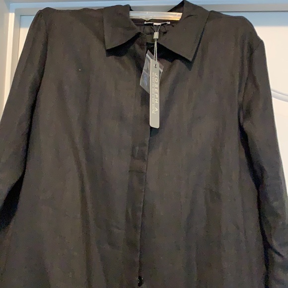 Black Linen pant suit - Picture 4 of 4